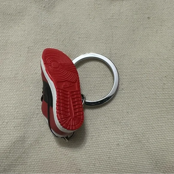 Nike Red and Black Sneaker Keychain - Picture 4 of 4